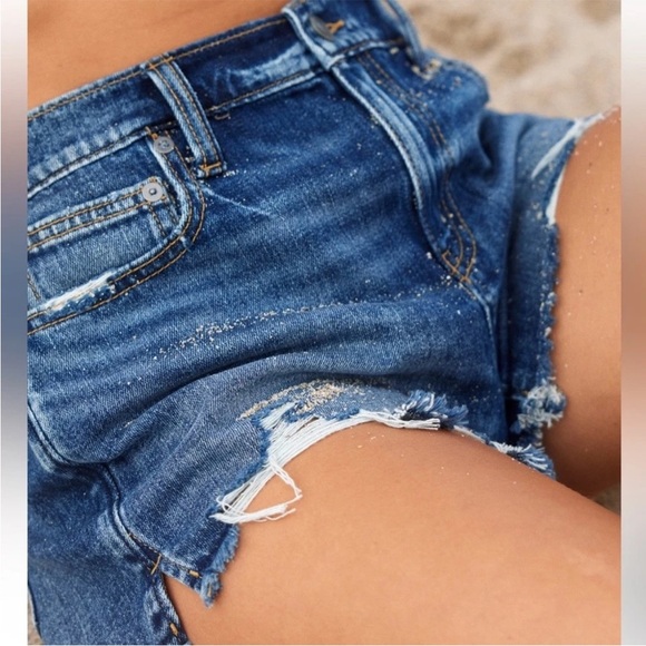 Aerie Daydream High Rise Denim Shorts - Picture 7 of 10